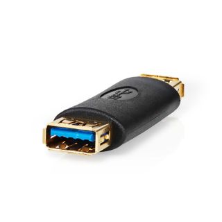 CCBW60900AT USB-A Adapter | USB 3.2 Gen 1 | USB-A Buchse | USB-A Buchse | 5 Gbps | Rund | Vergoldet | Anthrazit | Box