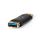 CCBW60900AT USB-A Adapter | USB 3.2 Gen 1 | USB-A Buchse | USB-A Buchse | 5 Gbps | Rund | Vergoldet | Anthrazit | Box