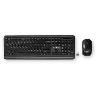 KBMCW100BKUS Maus und Tastatur-Set | Wireless | Maus- und Tastaturverbindung: USB | 800 / 1200 / 1600 dpi | Einstellbar DPI | QWERTY | US-Layout