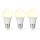 LBE27A603P3 LED-Lampe E27 | A60 | 11 W | 1055 lm | 2700 K | Warmweiss | Retro Style | Matte lampe | 3 Stück