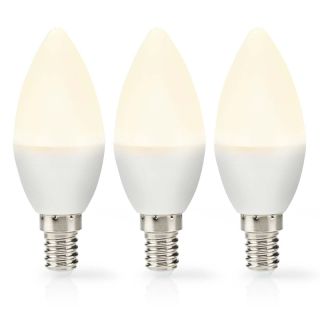 LBE14C351P3 LED-Lampe E14 | Kerze | 2.8 W | 250 lm | 2700 K | Warmweiss | Matte lampe | 3 Stück