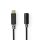 CCBW65960AT10 USB-C? Adapter | USB 2.0 | USB-C? Stecker | 3.5 mm Buchse | 1.00 m | Rund | Vergoldet | PVC | Schwarz | Box