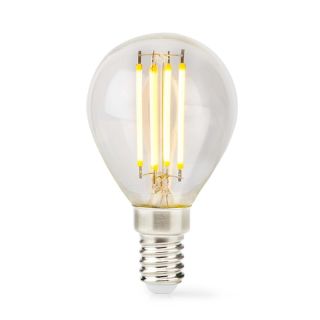 LBFE14G452 LED-Filament-Lampe E14 | G45 | 4.5 W | 470 lm | 2700 K | Dimmbar | Warmweiss | Retro Style | 1 Stück | Klar