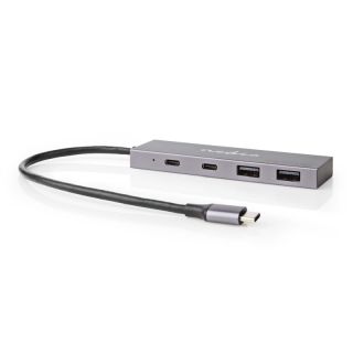 UHUBU3450AT USB-Hub | 1x USB-C? 3.2 Gen 2 Male | 2x USB-A 3.2 Gen 2 Female / 2x USB-C? 3.2 Gen 2 Female | 4-Port port(s) | USB 3.2 Gen 2 | Stromversorgung über USB | 10 Gbps