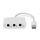 CCGB65900WT01 USB-C? Adapter | USB 2.0 | USB-C? Stecker | 3.5 mm Buchse | 0.10 m | Rund | Vernickelt | ABS/PVC | Weiss | Box