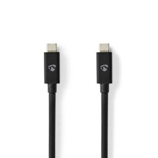 CCGP66040BK10 USB-Kabel | USB 4.0 Gen 3x2 | USB-C? Stecker | USB-C? Stecker | 240 W | 8K@60Hz | 40 Gbps | Vernickelt | 1.00 m | Rund | PVC | Schwarz | Umschlag