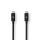 CCGP66040BK10 USB-Kabel | USB 4.0 Gen 3x2 | USB-C? Stecker | USB-C? Stecker | 240 W | 8K@60Hz | 40 Gbps | Vernickelt | 1.00 m | Rund | PVC | Schwarz | Umschlag