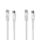 CSGB4500WT30 Coax & Cat6 Kombikabel | IEC (Coax) Stecker / RJ45 Stecker | IEC (Coax) Buchse / RJ45 Stecker | Vernickelt | RG58 | 75 Ohm | Doppelt geschirmt | 3.00 m | Rund | PVC | Weiss | Box