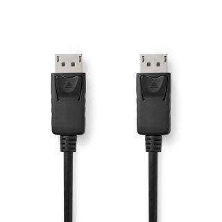 CCGL37010BK30 Displayport-Kabel | DisplayPort Stecker | DisplayPort Stecker | 4K@60Hz | Vergoldet | 3.00 m | Rund | PVC | Schwarz | Label