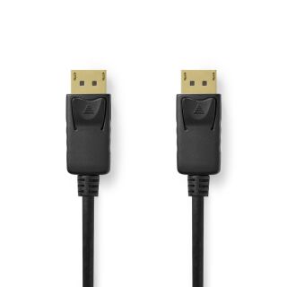 CCGL37014BK20 Displayport-Kabel | DisplayPort Stecker | DisplayPort Stecker | 8K@60Hz | Vergoldet | 2.00 m | Rund | PVC | Schwarz | Label