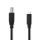 CCGL60650BK10 USB-Kabel | USB 2.0 | USB-C? Stecker | USB-B Stecker | 480 Mbps | Vernickelt | 1.00 m | Rund | PVC | Schwarz | Label