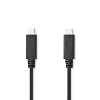CCGL64750BK10 USB-Kabel | USB 3.2 Gen 2 | USB-C? Stecker | USB-C? Stecker | 240 W | 8K@30Hz | 20 Gbps | Vernickelt | 1.00 m | Rund | PVC | Schwarz | Label