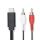CCGL64240BK10 USB-C? Adapter | USB 3.2 Gen 1 | USB-C? Stecker | 2x RCA Stecker | 1.00 m | Rund | Vernickelt | PVC | Schwarz | Label