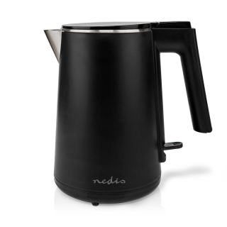 KAWK360EBK Wasserkocher | 1.0 l | Plastik | Schwarz | Um 360 Grad drehbar | Verdecktes Heizelement | Strix® Controller | Boil-dry protection