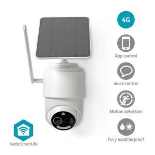 SIMCBO50WT SmartLife Außenkamera | Full HD 1080p | Pan tilt | IP65 | Cloud Storage (optional) / microSD (not enthalten) | 5 V DC | mit Bewegungssensor | Nachtsicht | Weiss