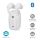 BTMC10WT1PC SmartLife Vorhang Roboter | Stangenschiene | Vorhänge | Batteriebetrieben / Stromversorgung über USB | 4000 mAh | Bluetooth® | Weiss