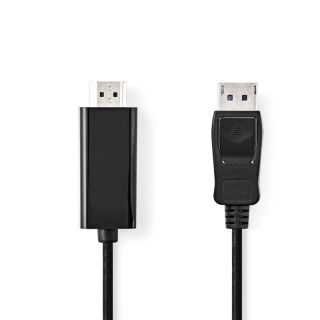 CCGL37100BK20 Displayport-Kabel | DisplayPort Stecker | HDMI? Stecker | 1080p | Vernickelt | 2.00 m | Rund | PVC | Schwarz | Label