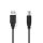CCGL60100BK10 USB-Kabel | USB 2.0 | USB-A Stecker | USB-B Stecker | 10 W | 480 Mbps | Vernickelt | 1.00 m | Rund | PVC | Schwarz | Label