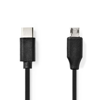 CCGL60750BK10 USB-Kabel | USB 2.0 | USB-C? Stecker | USB Micro-B Stecker | 60 W | 480 Mbps | Vernickelt | 1.00 m | Rund | PVC | Schwarz | Label