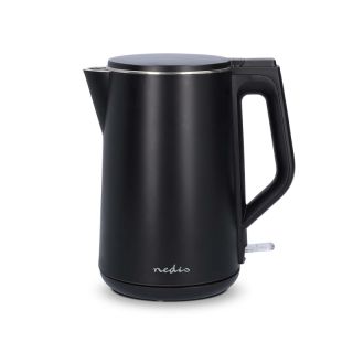KAWK361EBK Wasserkocher | 1.5 l | Plastik | Schwarz | Um 360 Grad drehbar | Verdecktes Heizelement | Strix® Controller | Boil-dry protection