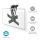 TVCM5850BK Motorisierte TV-Deckenhalterung | 23 - 65  | maximal unterstützes Bildschirmgewicht: 30 kg | drehbar | kippbar | Mindestabstand zur Decke: 140 mm | ferngesteuert | Stahl | Schwarz