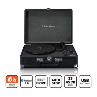 TT-115BK Retro-Plattenspieler BT USB spielen/kodieren Aux