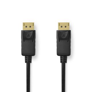 CCGL38010BK30 Displayport-Kabel | DisplayPort Stecker | DisplayPort Stecker | 8K@60Hz | Vergoldet | 3.00 m | Rund | PVC | Schwarz | Label