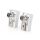 CSGB40920WT IEC (Coax) Stecker | Abgewinkelt | Buchse | Vernickelt | 75 Ohm | Schraube | Kabeleingangsdurchmesser: 7.0 mm | Metall / PVC | Weiss | 2 Stück | Box
