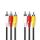 CVGL24300BK15 Composite-Videokabel | 3x Cinch-Stecker | 3x Cinch-Stecker | Vernickelt | 480p | 1.50 m | Rund | PVC | Schwarz | Label