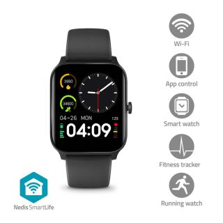 BTSW30BK SmartLife-Uhr | 1.69  | LCD | IP68 | Maximale Betriebszeit: 240 Std | Android? / IOS | Schwarz