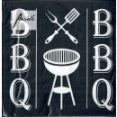 Servietten 33x33cm "BBQ" 20Stk