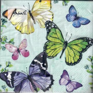Servietten 33x33cm "Schmetterling" 20Stk