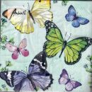 Servietten 33x33cm "Schmetterling" 20Stk