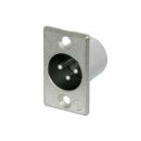 NTR-NC3MP 3 poliger XLR Chassisstecker,...