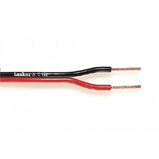 TASR-C102-1.50 Lautsprecherkabel auf Rolle 2x 1.50 mm² 100 m Schwarz/Rot