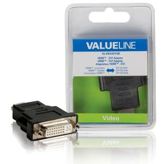 VLVB34910B High-Speed-HDMI mit Ethernet-Adapter HDMI Anschluss - DVI-D 24+1p Buchse Schwarz