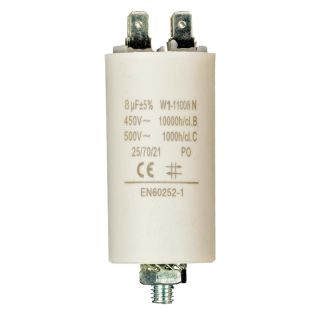 W1-11008N Kondensator 8.0uf / 450 v + Aarde