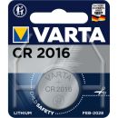 VARTA-CR2016 Lithium-Knopfzelle CR2016 3 V 1-Blister...
