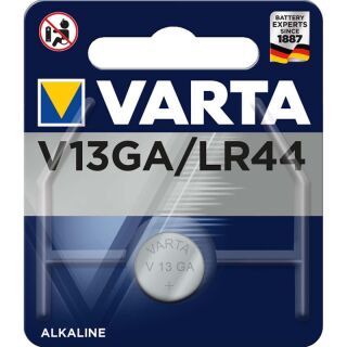 VARTA-V13GA Alkaline Knopfzelle LR44 1.5 V 1-Blister (VPE=5 Stk)