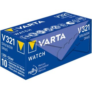 VARTA-V321 Silber-Oxid-Batterie SR65 1.55 V 13 mAh 1-Packung (VPE=10 Stk)