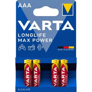 VARTA-4703/4B Alkaline Batterie AAA 1.5 V Max Tech 4-Blister (VPE=10 Stk)