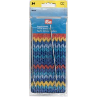 Rundstricknadel PRYM grau/80cm 2,0