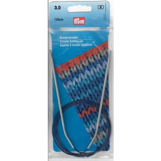 Rundstricknadel PRYM grau/120cm 3,0