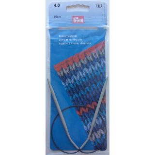 Rundstricknadel PRYM grau/40cm 4,0