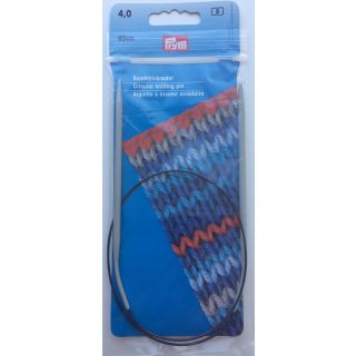 Rundstricknadel PRYM grau/60cm 4,0