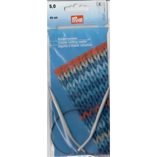 Rundstricknadel PRYM grau/40cm 5,0