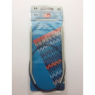 Rundstricknadel PRYM grau/60cm 5,0