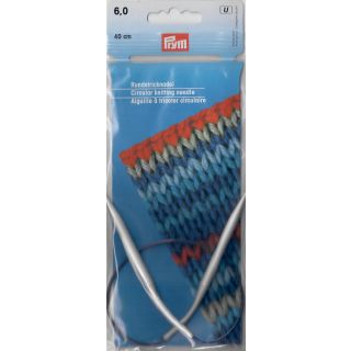 Rundstricknadel PRYM grau/40cm 6,0