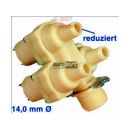 Magnetventil 3fach,90°,14,0mm Universal, mit Reduzierung