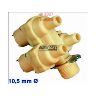 Magnetventil 3fach,90°,10,5mm Universal